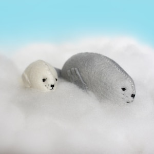 Felt Seal Toy or Sea Lion & Cub Toy Sewing Pattern PDF