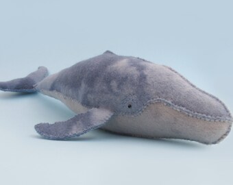 Felt Humpback and Orca Whale Sewing Patterns - Felt Killer Whale and Humpback