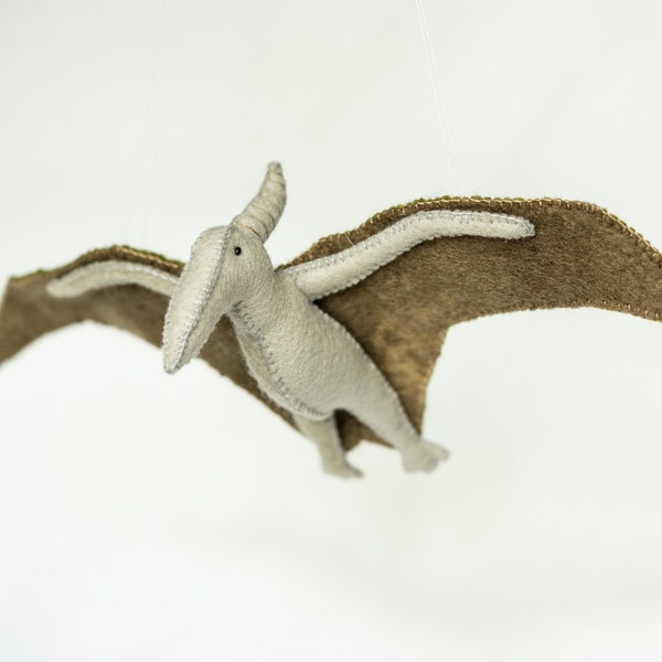 Felt Dinosaur Pterodactyl Soft Toy Sculpture Sewing Pattern PDF - Waldorf Style Toy