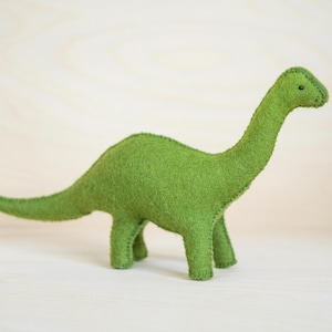 Felt Dinosaur Brontosaurus Soft Toy Sculpture Sewing Pattern PDF - Waldorf Style Toy