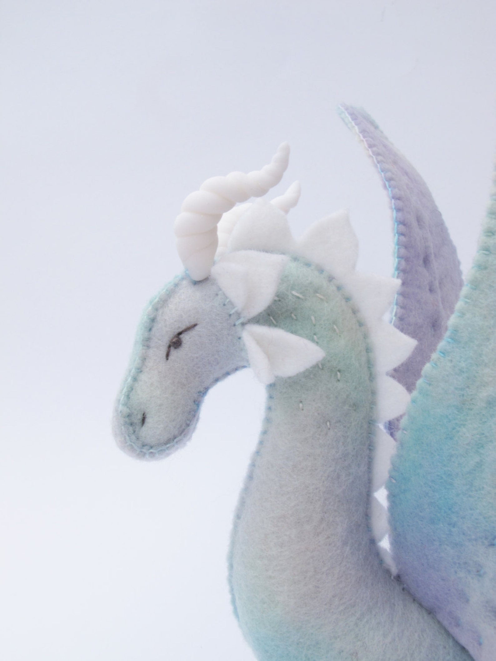 Felt Dragon Soft Toy Sewing Pattern PDF Hand Sewn With Hand Etsy
