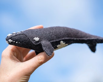 Felt Right Whale Sewing Patterns - Felt whale PDF Sewing pattern soft sculpture