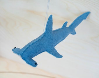 Feltro squalo martello peluche scultura modello di cucito PDF - giocattolo stile Waldorf