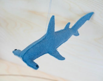 Felt Hammerhead Shark Soft Toys Sculpture Sewing Pattern PDF - Waldorf Style Toy