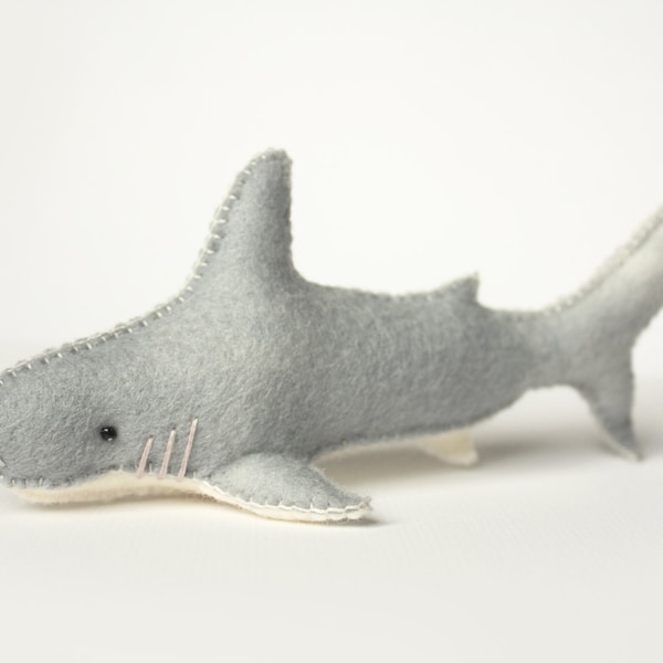 Felt Shark Sewing Pattern - Marine Life Pattern - PDF