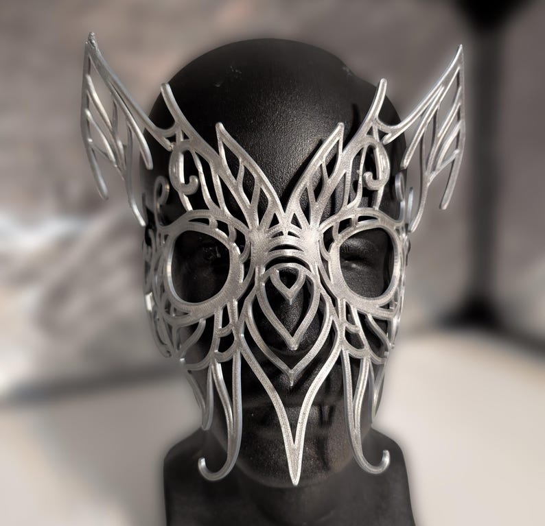 Máscara de búho - Máscara de carnaval personalizada impresa en 3D - ¡Ideal para cosplay de búho, teatro, disfraces, fiestas y mucho más! imagen 2