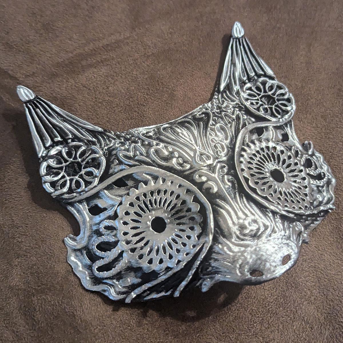 Faux Blind Fox Mask - Victorian Filigree Fox Masquerade - Fae Ball ...