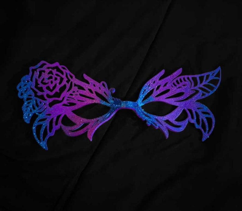 Flower Fairy Mask - 3D Printed Filigree Rose & Leaves - Etsy