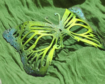 Butterfly Masquerade Mask  - Custom Painted - 3D Print Stylish Cosplay Accessory - Custom Colors and Glitter Available!