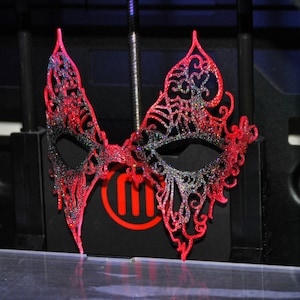 Harlequin Mask - Great for cosplay, jesters, performers, dancers, fire-eaters + more! 3D Printed Filigree