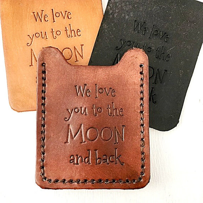 Mens Money Clip Wallet We Love You To The Moon And Back Etsy - image 0