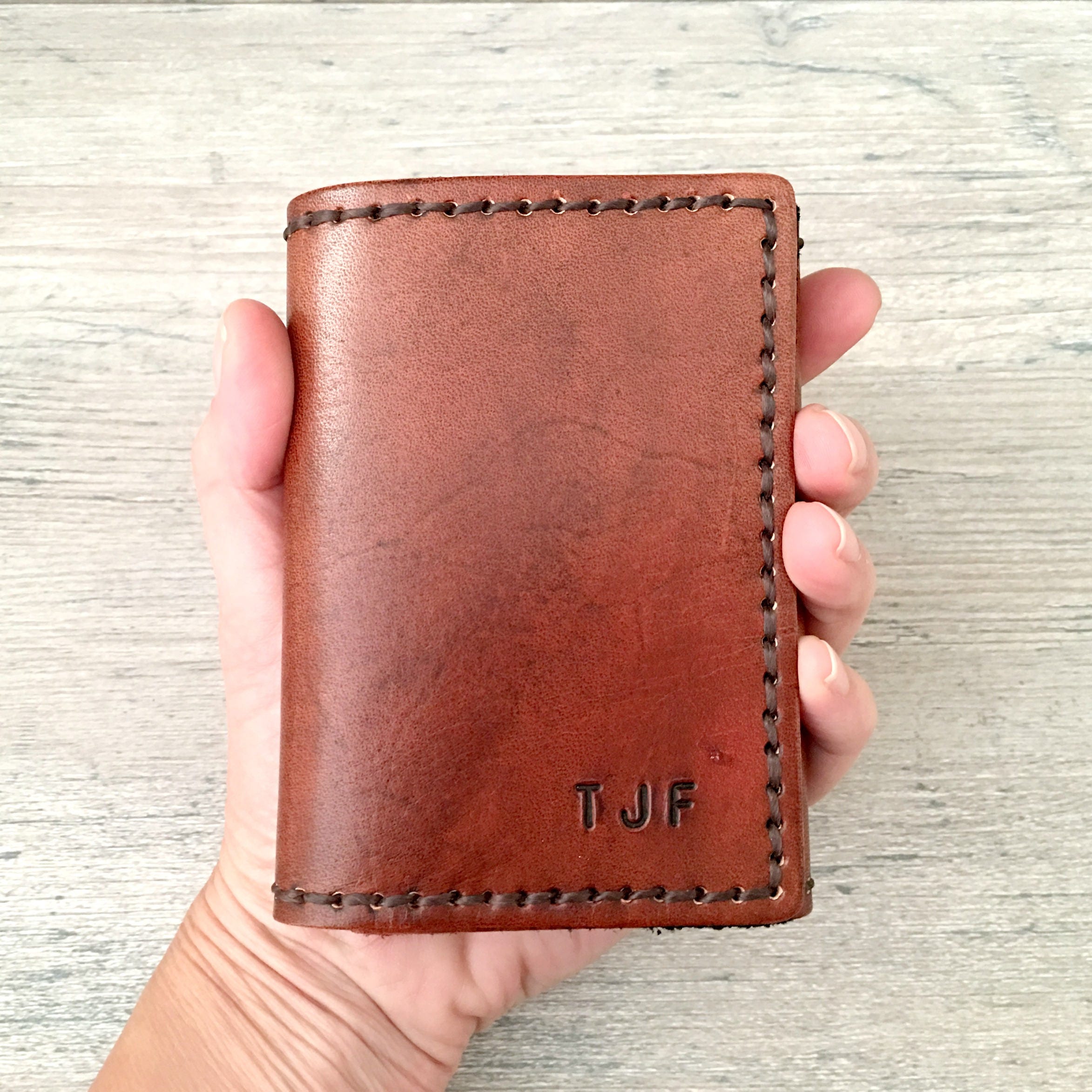 Mens Custom Leather Trifold Wallets Made Literacy Basics