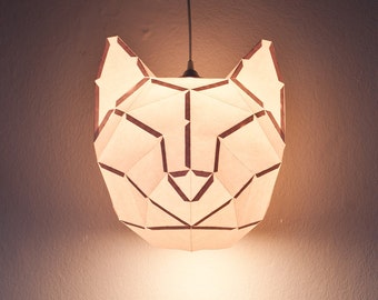 CAT LARGE / do it yourself paper lamp shade