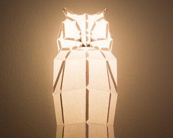 OWL / do it yourself paper lamp shade