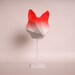 FOX MEDIUM red gradient / do it yourself paper lamp shade 