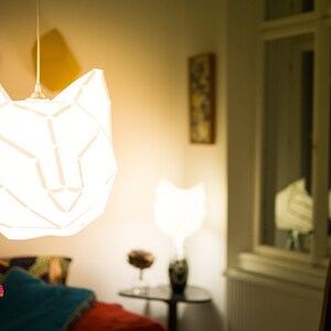 CAT LARGE / do it yourself paper lamp shade image 2