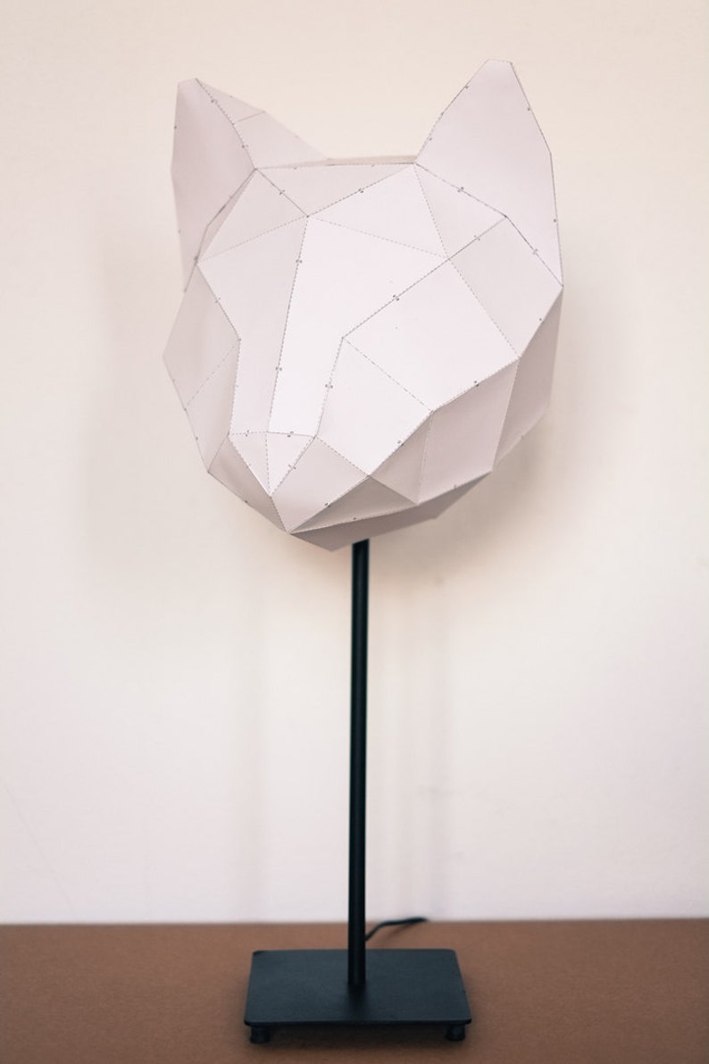 CAT MEDIUM / do it yourself paper lamp shade image 3