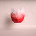 CAT LARGE red gradient / do it yourself paper lamp shade 