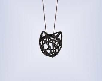 RUBBER CAT MEDIUM / 3D printed rubber-like pendant