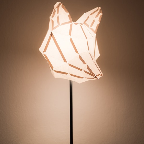 FOX MEDIUM / do it yourself paper lamp shade