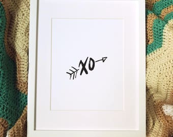 Love Wall Art, Hugs and Kisses Wall Art, XO Wall Art