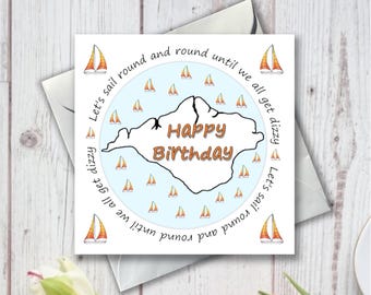 Isle of Wight Birthday Card