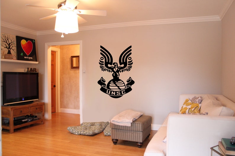 Halo Inspired Unsc Logo Wall Decal Free Us - Halo Wall Decals Halo Inspired Unsc Logo Wall Decal Free Us - Halo Wall Decals