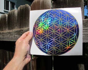 Flower of Life Sticker Avalon Edition Medium Size - Etsy