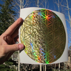 Flower of Life Sticker-  Avalon Edition, Medium Size
