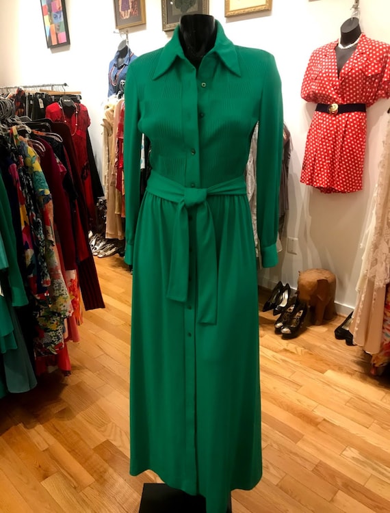 1970’s Buttondown Maxi Dress - image 1