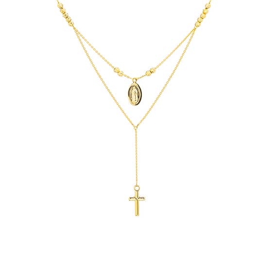 14k gold chain virgin mary