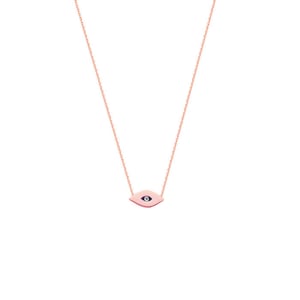 Tiny 14k Gold Evil Eye Necklace•Graduation•Bridesmaids•Birthday•Anniversary•MothersDay