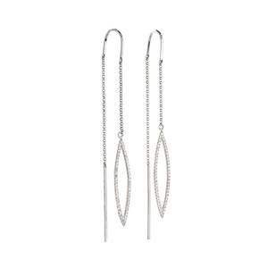 Beautiful Dangle 14k Gold Diamond Threader Earrings