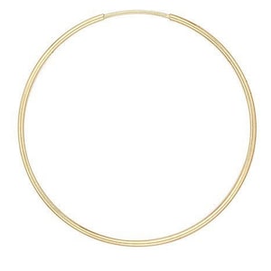 14K Yellow Gold Endless Wire Hoops/Dainty/Anniversary/Thin Hoops/Large Hoops/Birthday/Graduation