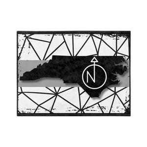 NC Compass & State - Couvertures géométriques State pour plus de confort et de style, décoration d'intérieur, cadeau pour les amateurs de road trip, nuits douillettes, indispensables de voyage,