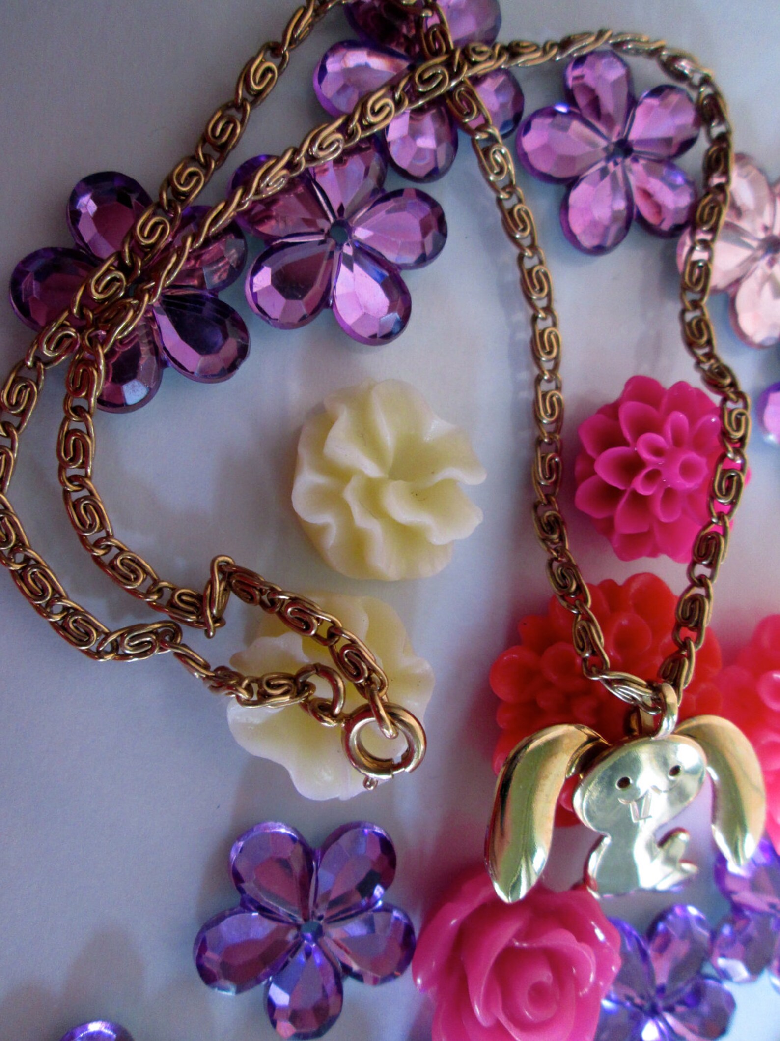 Avon Bunny Necklace Child Necklace Kids Vintage Jewelry Etsy