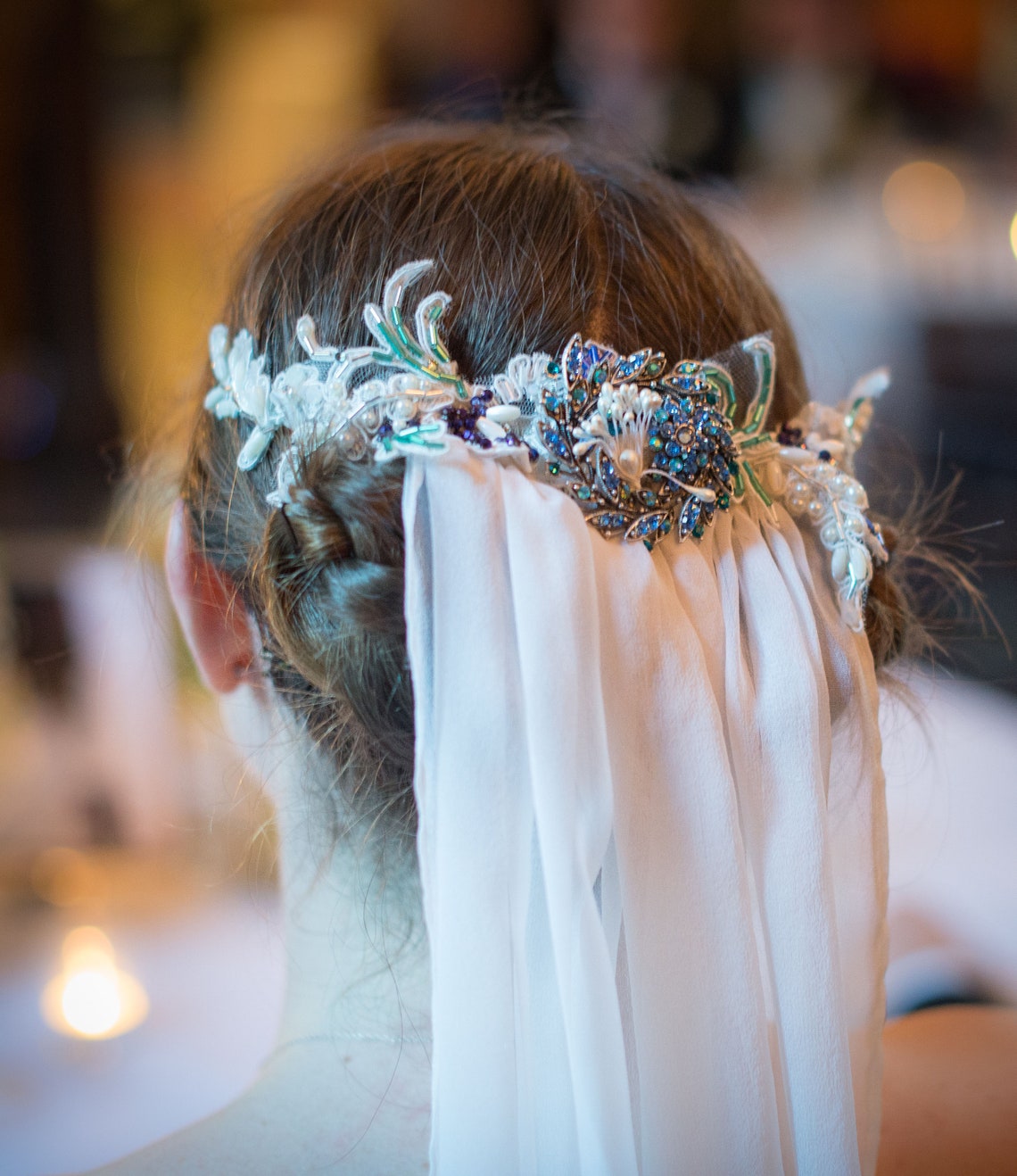 headpiece and veil