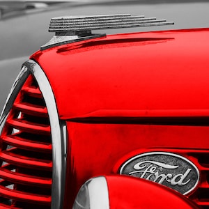 1938 Ford Truck Vintage Hood Ornament - Fine Art Photo