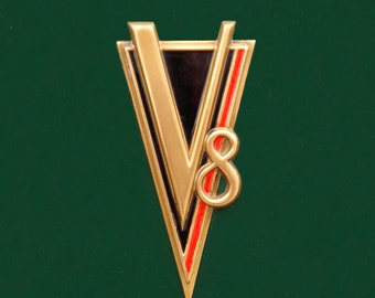 Vintage V8 badge - Fine Art Photo