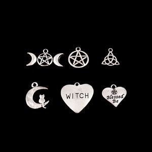 Blessed Be necklace, Witch jewelry, Pentagram pendant, Gift for Wiccan, Pagan symbols, Gift for wife, Witchcraft accessory, Custom necklace image 4