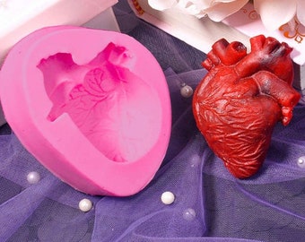 Chocolate Anatomical Heart - Etsy