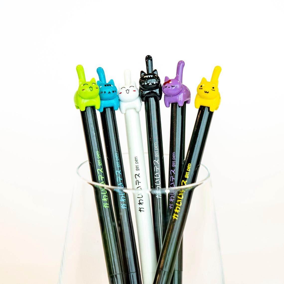 3pc CAT CLICKABLE PENS Tail Click Best Retractable Writing Pen | Etsy