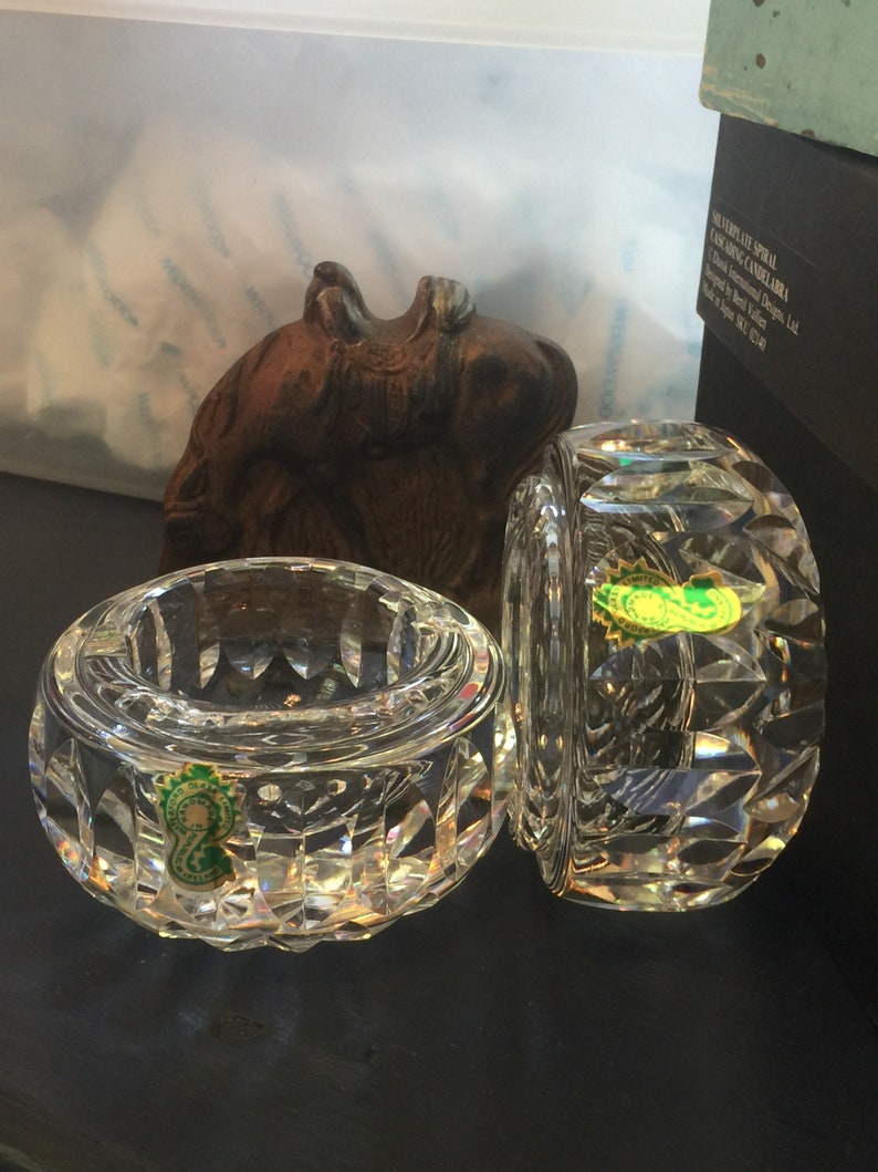 Waterford signed ashtrays