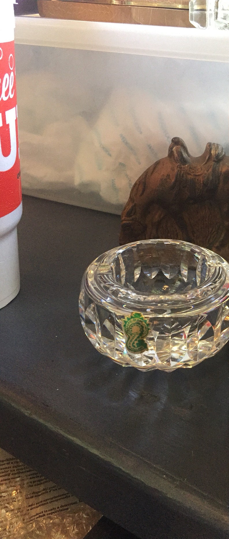Waterford signed ashtrays