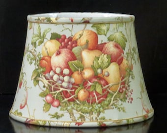 Fruit print oval lampshade