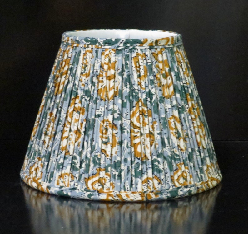 Block print empire lampshade image 1