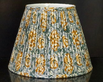 Block print empire lampshade