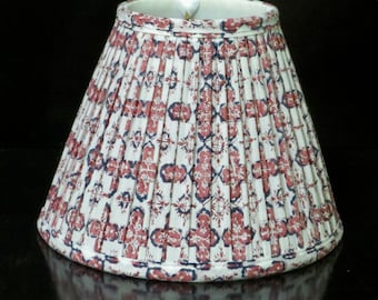 Pleated print empire lampshade