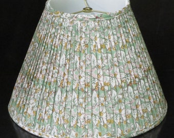 Pleated print empire lampshade