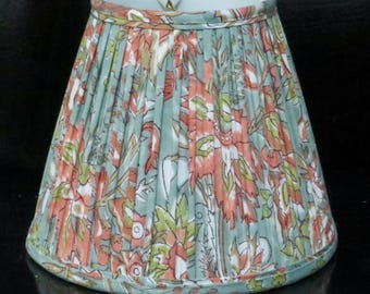 Block print empire lampshade